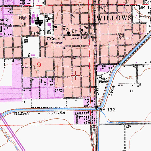 Topographic Map of Pentecostal Church of God, CA