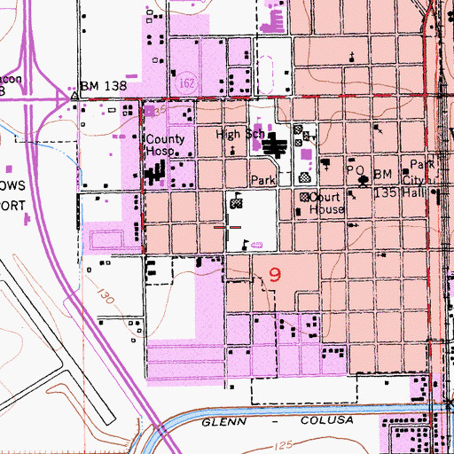 Topographic Map of Sycamore Park, CA