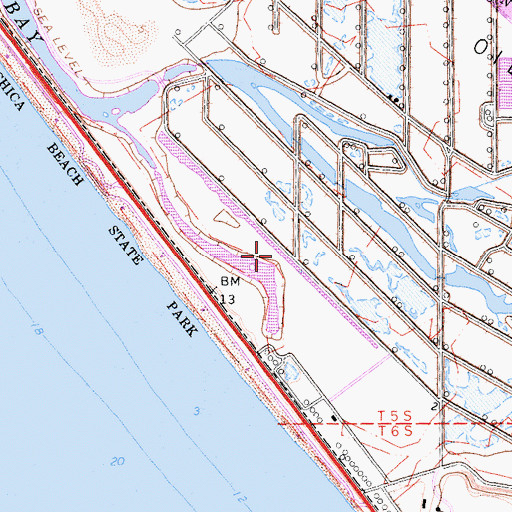 Topographic Map of Bolsa Chica Ecological Reserve, CA