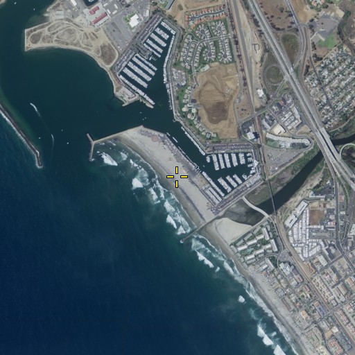Aerial/Satellite Image of Harbor Beach, CA
