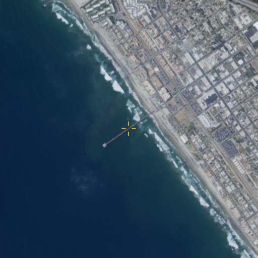 Aerial/Satellite Image of Oceanside Pier, CA