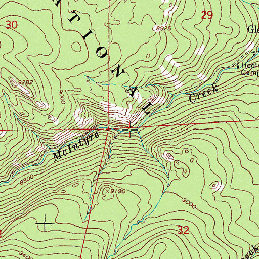 Topographic Map of North Draw, CO