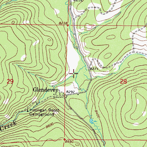Topographic Map of Jinks Creek, CO