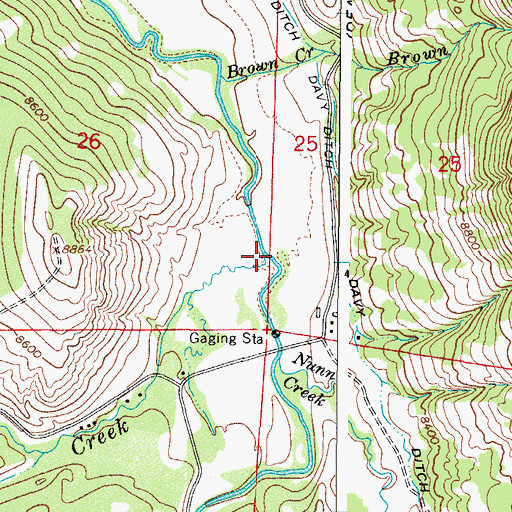 Topographic Map of Stub Creek, CO