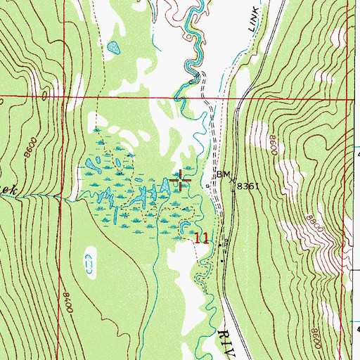 Topographic Map of Drink Creek, CO
