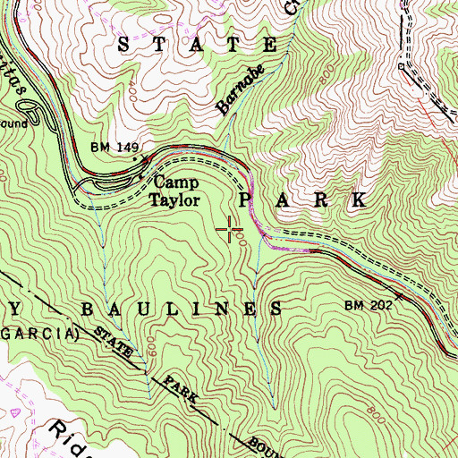 Topographic Map of Irving (historical), CA