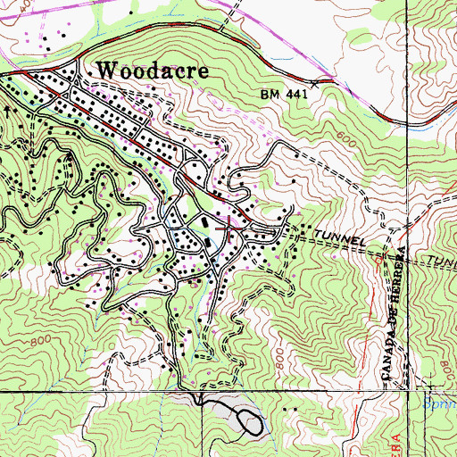 Topographic Map of Mailliard (historical), CA