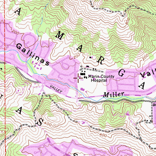 Topographic Map of Marin County Farm (historical), CA