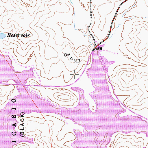 Topographic Map of Pacheco School (historical), CA