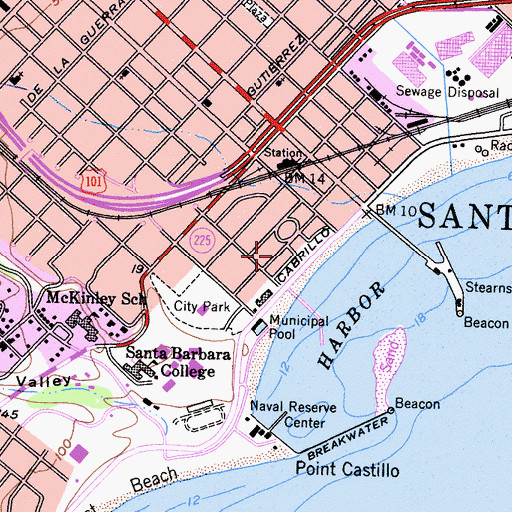 Topographic Map of Ambassador Park, CA