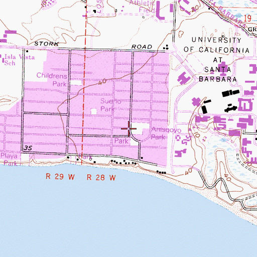 Topographic Map of Anisqovo Park, CA