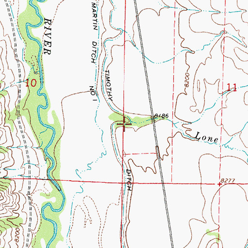 Topographic Map of Lone Tree Creek, CO