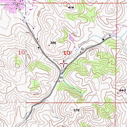 Topographic Map of San Antonio School (historical), CA