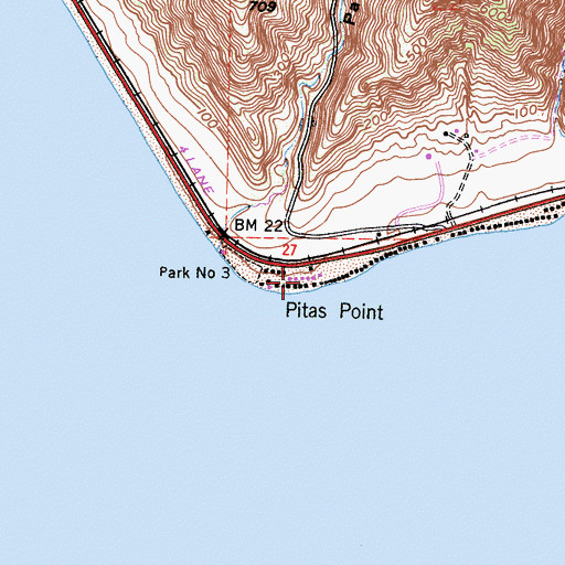 Topographic Map of Faria, CA