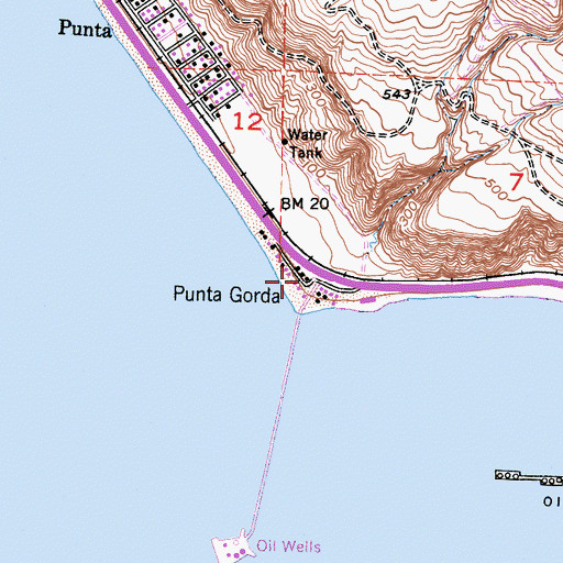 Topographic Map of Mussel Shoals, CA