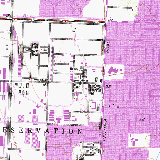 Topographic Map of Seabee Museum, CA