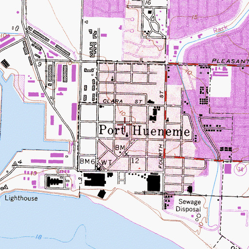 Topographic Map of Wene'me (historical), CA