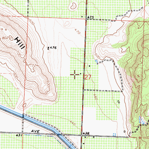 Topographic Map of Citrus Cove School (historical), CA