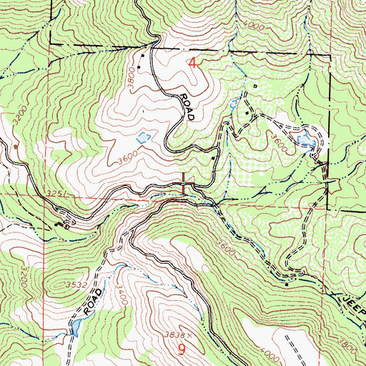 Topographic Map of Deer Park School (historical), CA
