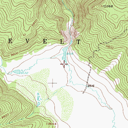 Topographic Map of South Fork La Garde Creek, CO