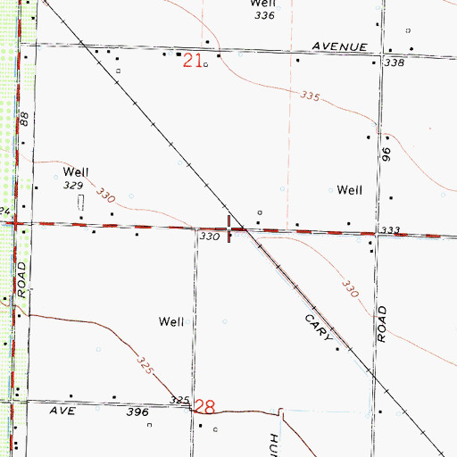Topographic Map of Smyrna (historical), CA