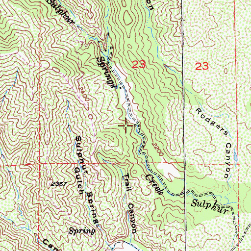 Topographic Map of Fisher Homestead, CA