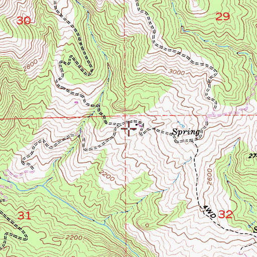Topographic Map of Ogier Ranch, CA