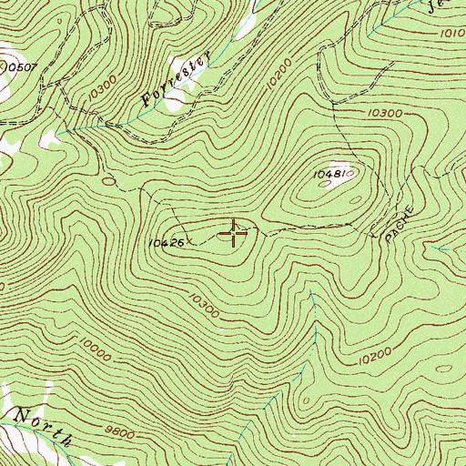 Topographic Map of Pache Trail, CO