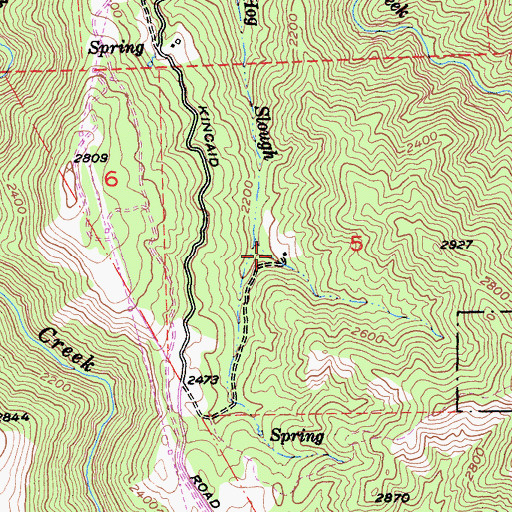 Topographic Map of Scott Ranch, CA