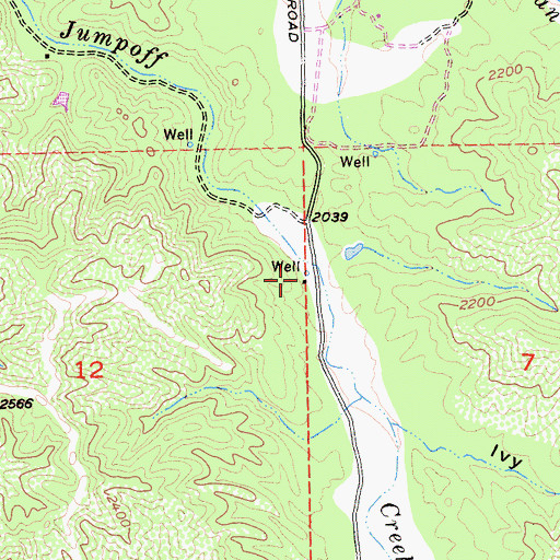 Topographic Map of Capell Ranch, CA