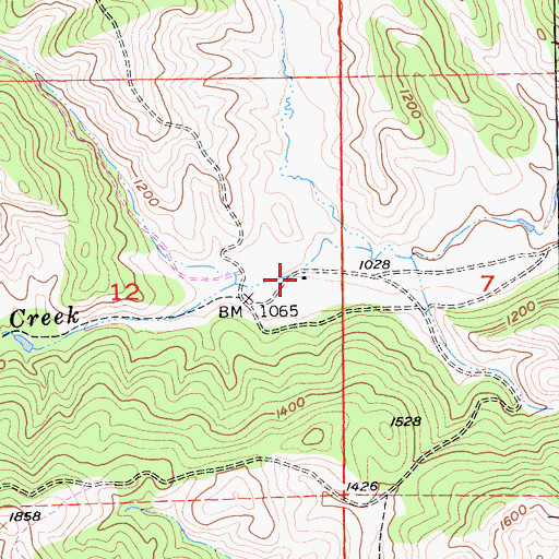 Topographic Map of Lower Ranch, CA