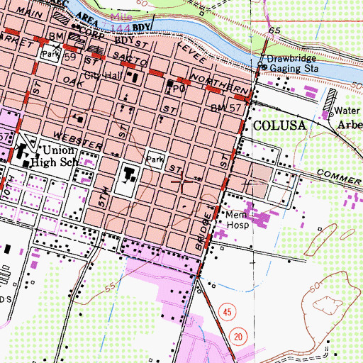 Topographic Map of Pentecostal Church of God, CA