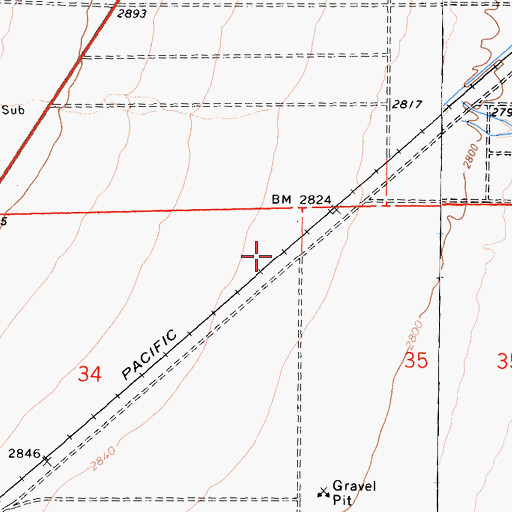 Topographic Map of Cambio (historical), CA