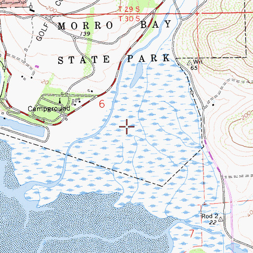 Topographic Map of Chorro Delta, CA