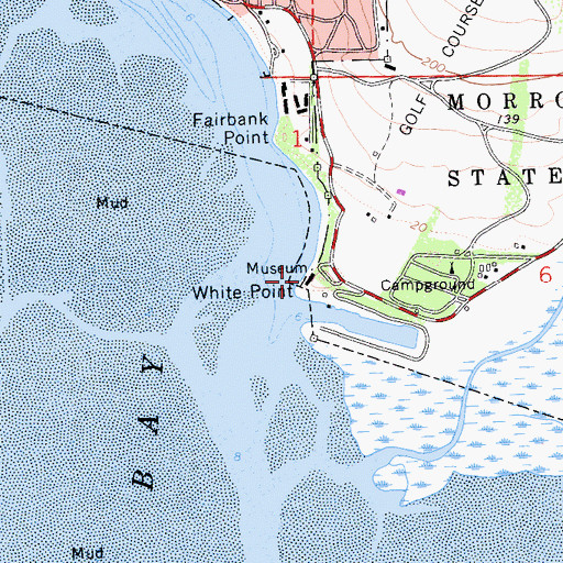 Topographic Map of Morro Bay Museum of Natural History, CA