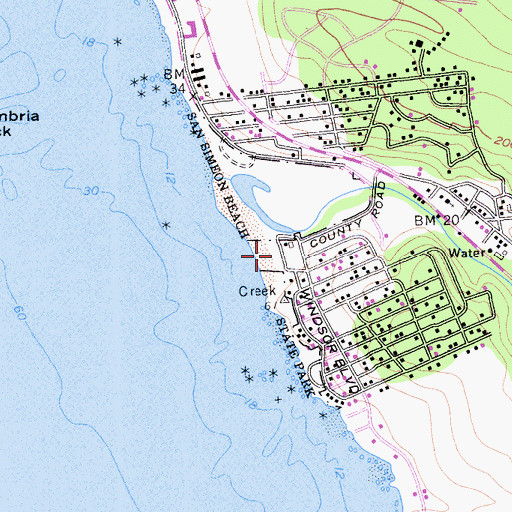 Topographic Map of Shamel County Park, CA