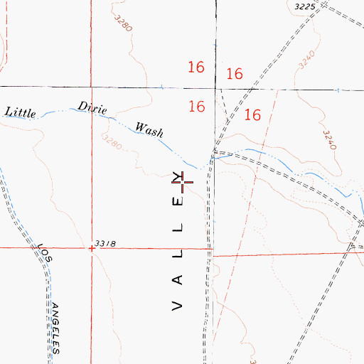 Topographic Map of Little Dixie (historical), CA