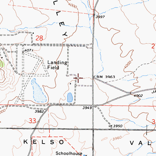 Topographic Map of Sorrells Ranch (historical), CA