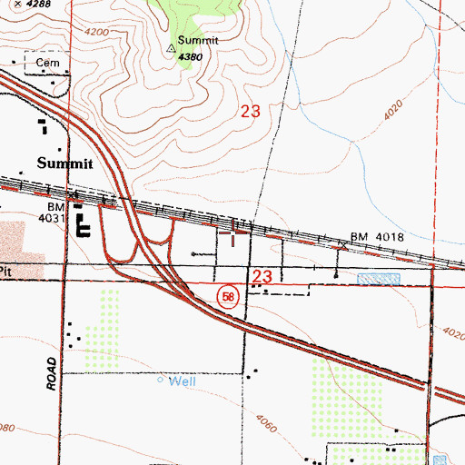 Topographic Map of Sullivan (historical), CA