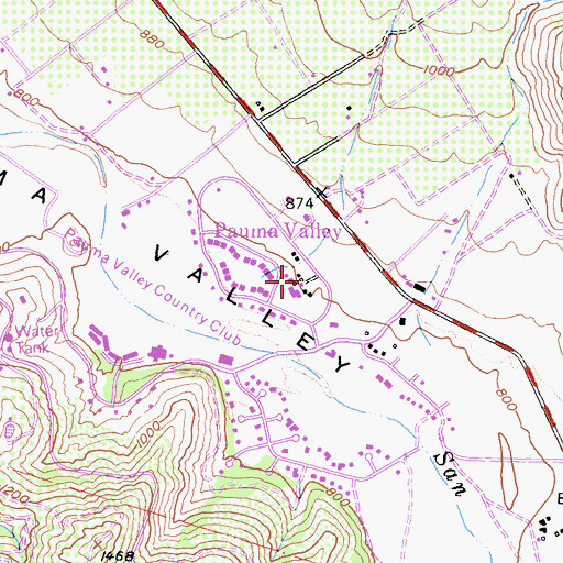 Topographic Map of Friendly Ranch (historical), CA