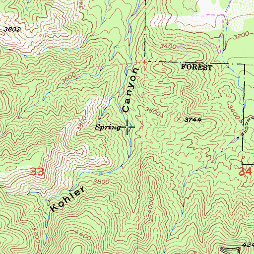 Topographic Map of Grammer Ranch (historical), CA