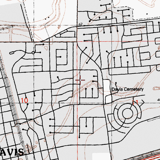 Topographic Map of Chestnut Park, CA