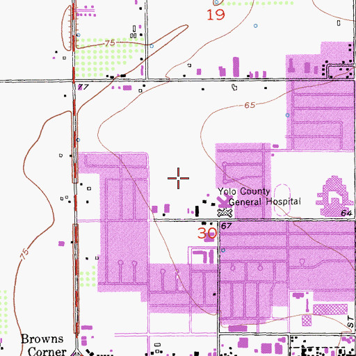 Topographic Map of Davis Estates Park, CA