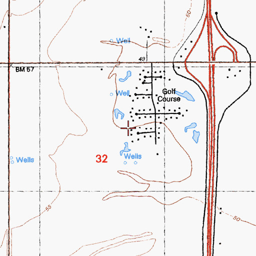 Topographic Map of Davis Golf Course, CA
