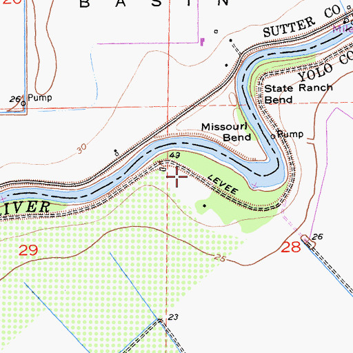 Topographic Map of Derby Camp (historical), CA