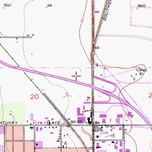 Topographic Map of Dubach Park, CA