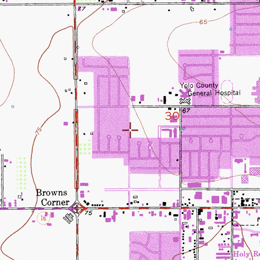 Topographic Map of Harris Park, CA