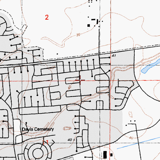 Topographic Map of Hill Park, CA