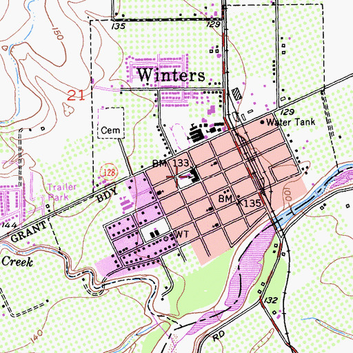 Topographic Map of John Clayton Kinderschool, CA