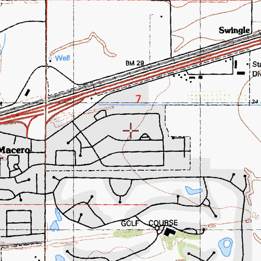 Topographic Map of Pioneer Elementary School, CA